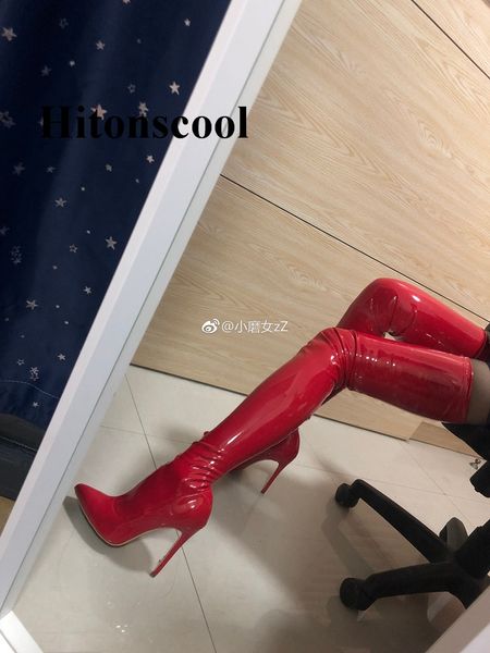 new 2019 women crotch boots stiletto high heels women autumn boots patent leather black stretch thigh high plus size
new 2019 women crotch boots stiletto high heels women autumn boots patent leather black stretch thigh high plus size