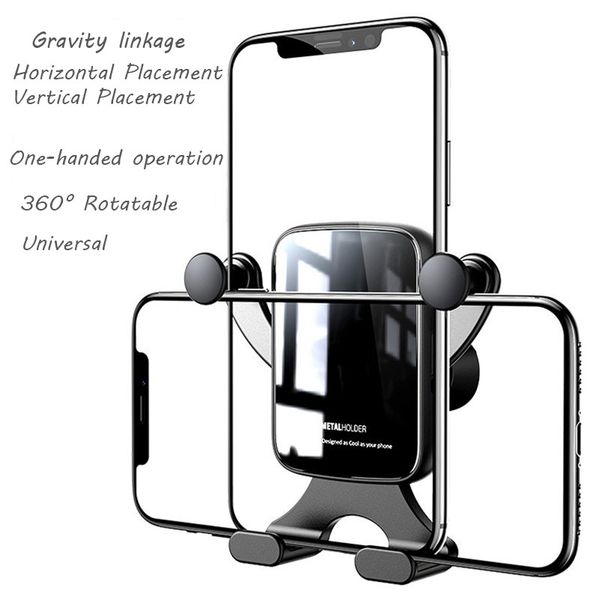 car phone mount vent phone holder for car universal gravity linkage one hand operate horizontal vertical placement 360° rotatable eco-friend
car phone mount vent phone holder for car universal gravity linkage one hand operate horizontal vertical placement 360° rotatable eco-friend