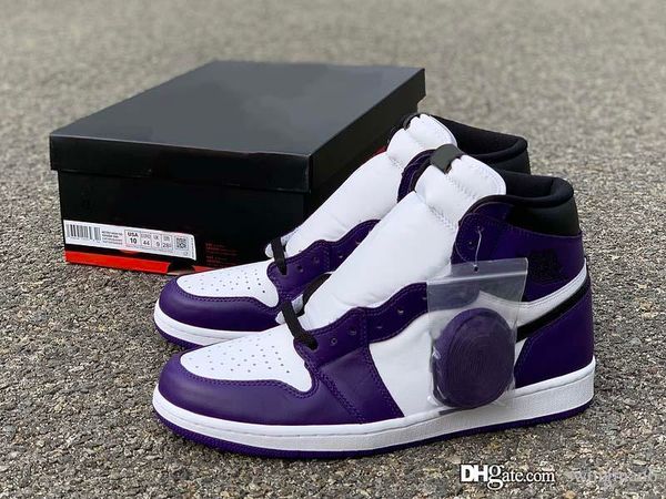 2020 release air authentic 1 high og court purple basketball shoes men court purple sports sneakers 555088-500 with box
2020 release air authentic 1 high og court purple basketball shoes men court purple sports sneakers 555088-500 with box
