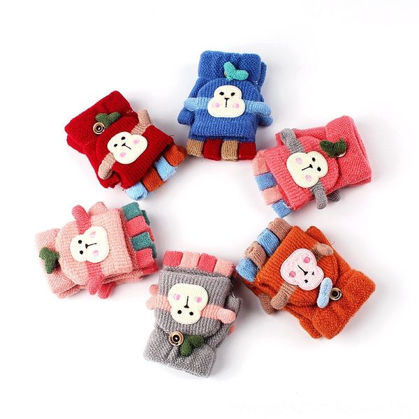 2019 winter children's warm cartoon flip finger-baby thickened cold-proof and gloves dew finger knitted gloves, White
2019 winter children's warm cartoon flip finger-baby thickened cold-proof and gloves dew finger knitted gloves, White