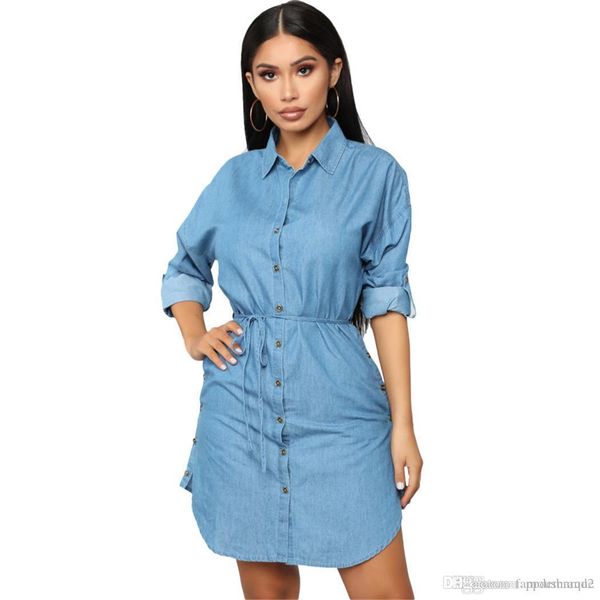 женщины весна рубашка платья мода denim синий однобортный мини вскользь тонкий платье, Black;gray
женщины весна рубашка платья мода denim синий однобортный мини вскользь тонкий платье, Black;gray