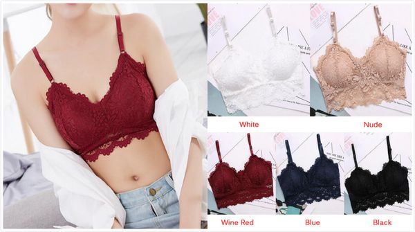 bra women lace bralette lingerie underwear wireless padded seamless bra ultra strap padded bras for women, Red;black
bra women lace bralette lingerie underwear wireless padded seamless bra ultra strap padded bras for women, Red;black