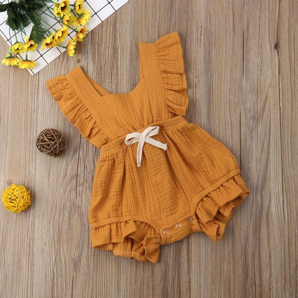 sunma 11 colors newborn infant back cross bow jumpsuits baby ruffle romper solid color 2019 summer fashion boutique kids climbing clothes, Blue
sunma 11 colors newborn infant back cross bow jumpsuits baby ruffle romper solid color 2019 summer fashion boutique kids climbing clothes, Blue