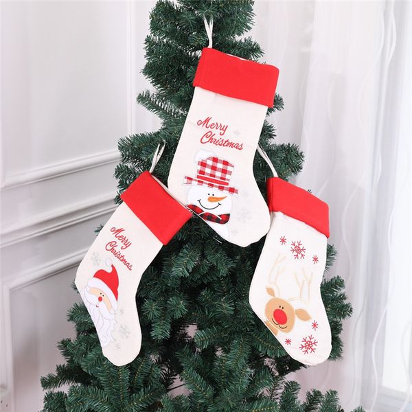 christmas santa claus socks snowman gift bag embroidery xmas stocking tree hanging decoration party decor ornaments
christmas santa claus socks snowman gift bag embroidery xmas stocking tree hanging decoration party decor ornaments