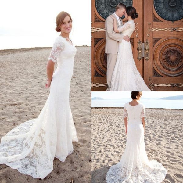 summer beach mermaid wedding dresses full lace v neck short sleeves ivory wedding gowns plus size bohemian bridal gowns hochzeitskleider, White
summer beach mermaid wedding dresses full lace v neck short sleeves ivory wedding gowns plus size bohemian bridal gowns hochzeitskleider, White