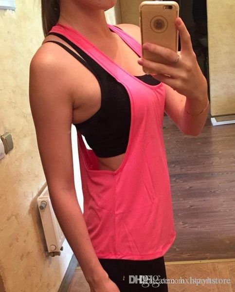 sleeveless yoga shirt women sports yoga fitness workout breathable quick drying sportswear gym tank womens clothing, White;black
sleeveless yoga shirt women sports yoga fitness workout breathable quick drying sportswear gym tank womens clothing, White;black