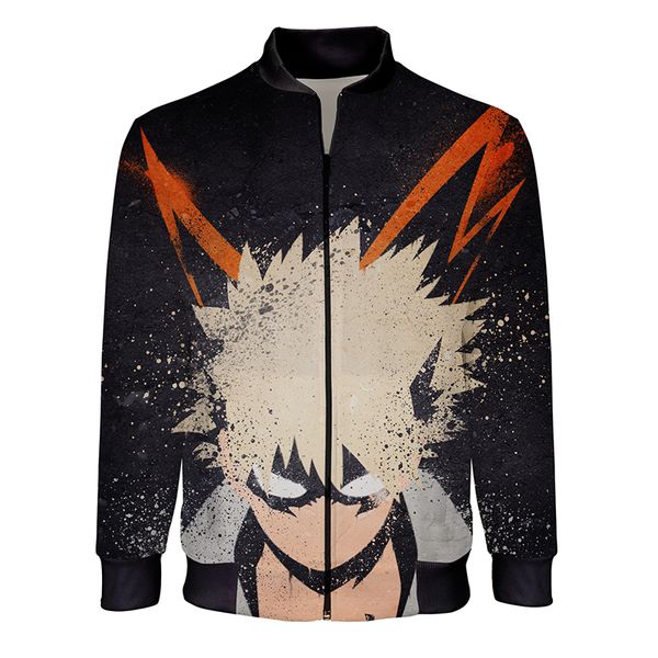 my hero academia 3d printed jackets men/women fashion stand collar zipper bomber jacket spring casual hip hop outerwear clothing, Black;brown
my hero academia 3d printed jackets men/women fashion stand collar zipper bomber jacket spring casual hip hop outerwear clothing, Black;brown