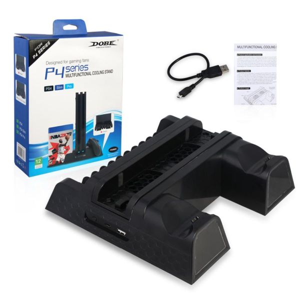 dobe ps4/ps4 slim/ps4 pro vertical stand with cooling fan cooler dual controller charger charging station for playstation 4 dhl free
dobe ps4/ps4 slim/ps4 pro vertical stand with cooling fan cooler dual controller charger charging station for playstation 4 dhl free