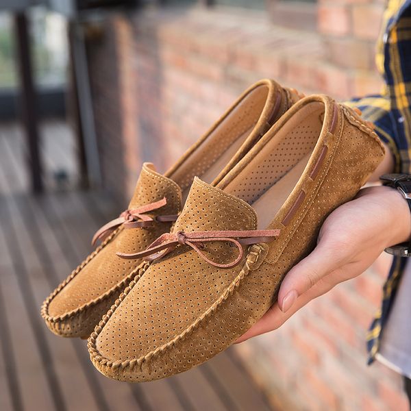 men casual shoes outdoor genuine leather men's shoes summer hole breathable loafers handmade men's flats fashion loafers 5, Black
men casual shoes outdoor genuine leather men's shoes summer hole breathable loafers handmade men's flats fashion loafers 5, Black