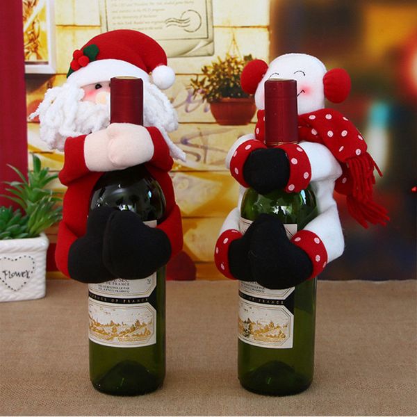 super cute christmas decorations red santa snowman wine bottle cover dinner party gift
super cute christmas decorations red santa snowman wine bottle cover dinner party gift