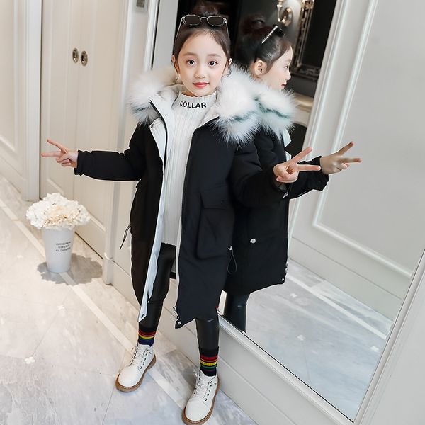 2019 new style girls winter jacket warm coat thick parkas children's winter clothing kids big fur hood outerwear for 4-14years, Blue;gray
2019 new style girls winter jacket warm coat thick parkas children's winter clothing kids big fur hood outerwear for 4-14years, Blue;gray