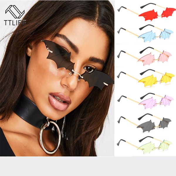 ttlife 2020 new small cat eye sunglasses women new rimless punk sun glasses bat shape unique eyeglasses men uv400, White;black
ttlife 2020 new small cat eye sunglasses women new rimless punk sun glasses bat shape unique eyeglasses men uv400, White;black