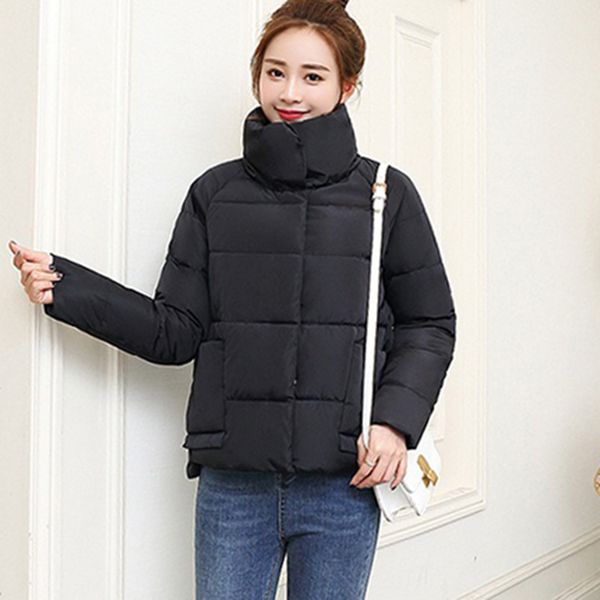 2019 jacket women winter fashion warm thick solid short style cotton padded parkas coat stand collar plus size jackets, Tan;black
2019 jacket women winter fashion warm thick solid short style cotton padded parkas coat stand collar plus size jackets, Tan;black