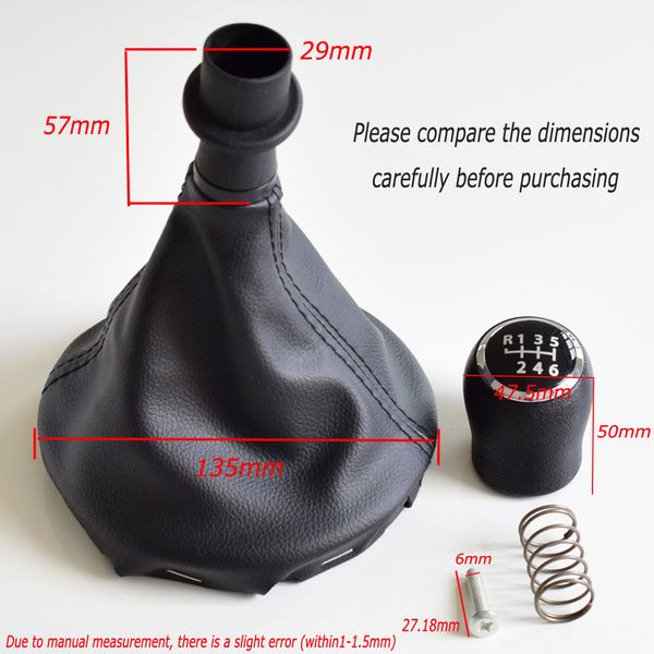 abs car accessories manual gear shift knob shifter with gaiter boots for vw transporter t5 t5.1 gp t6 for 5 6 speed
abs car accessories manual gear shift knob shifter with gaiter boots for vw transporter t5 t5.1 gp t6 for 5 6 speed
