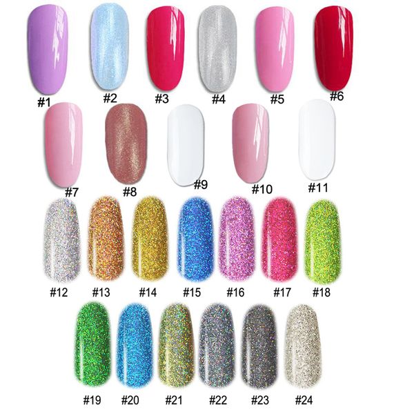 

2019 new holographic dipping 10ml/0.33fl.oz 24 colors french dip nails no lamp cure fast dry nail dipping, Silver;gold