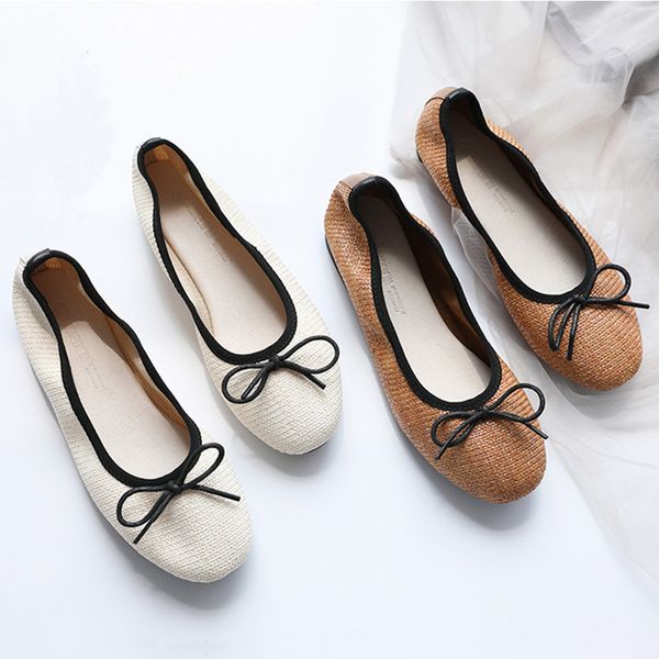 fashion weaving single shoes woman comfy round toe bowknot ballet flats soft bottom comfy moccasins ladies brief shallow loafers, Black
fashion weaving single shoes woman comfy round toe bowknot ballet flats soft bottom comfy moccasins ladies brief shallow loafers, Black