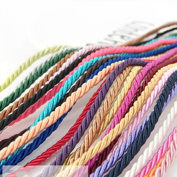 10meters 3mm polyester braided 3 strand twisted rope cords thread diy jewellry cushion pillow bag decor accessories, Black;white
10meters 3mm polyester braided 3 strand twisted rope cords thread diy jewellry cushion pillow bag decor accessories, Black;white