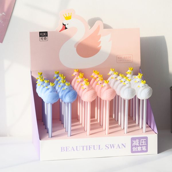 1pc cute swan pens kawaii rubber gel pens decompression neutral for kids gift school office supplies stationery
1pc cute swan pens kawaii rubber gel pens decompression neutral for kids gift school office supplies stationery