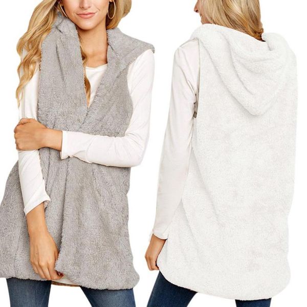 casual coat faux fur jacket fashion women vests winter women warm hoodie outwear female coats soft overcoat vest new, Black;white
casual coat faux fur jacket fashion women vests winter women warm hoodie outwear female coats soft overcoat vest new, Black;white