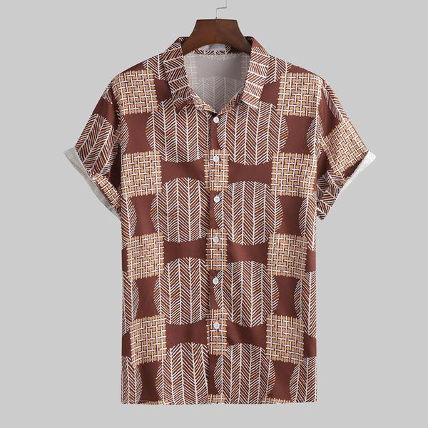 feitong vintage men shirt summer 2020 casual short sleeve shirt lapel print male blouse beach party shirts, White;black
feitong vintage men shirt summer 2020 casual short sleeve shirt lapel print male blouse beach party shirts, White;black