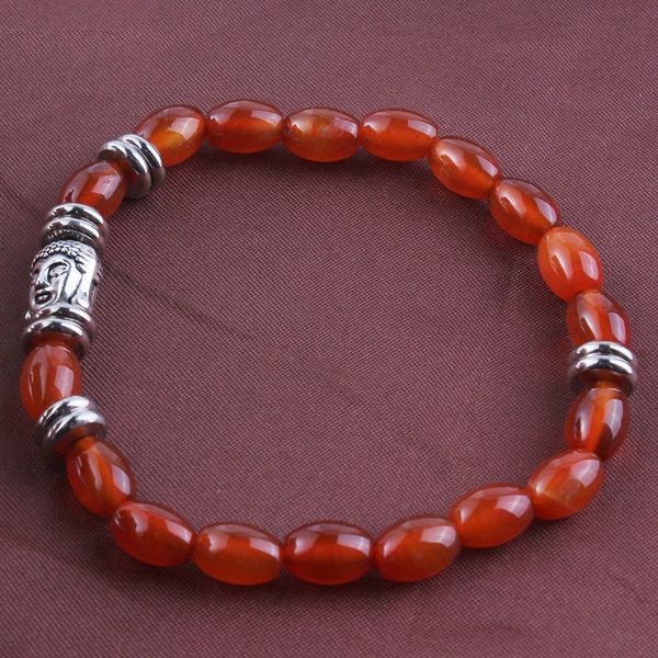 100-unique 1 pcs religious style silver plated red agates beads elastic bracelets buddhism jewelry, Black
100-unique 1 pcs religious style silver plated red agates beads elastic bracelets buddhism jewelry, Black