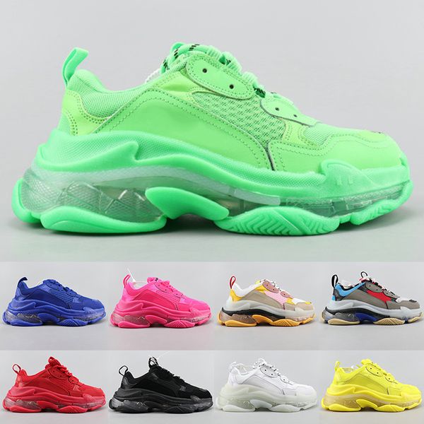 triple s designer casual shoes paris 17fw sneaker clear bubble midsole triple black white mens womens fashion size 36-45
triple s designer casual shoes paris 17fw sneaker clear bubble midsole triple black white mens womens fashion size 36-45