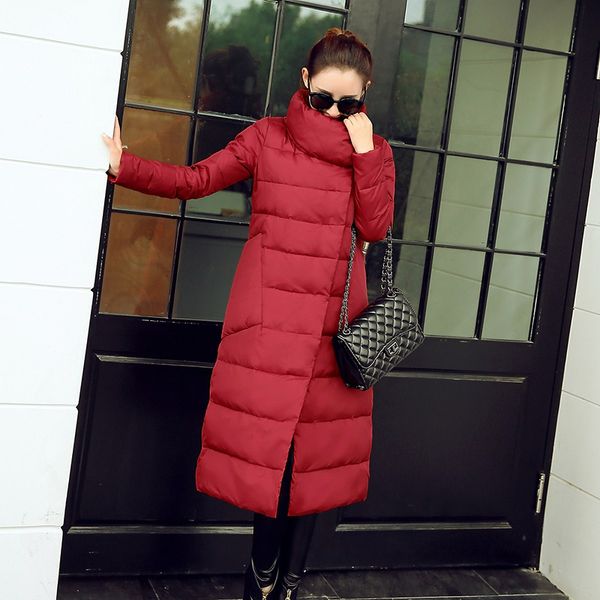 with thick loose coat down cotton-padded clothes, Black