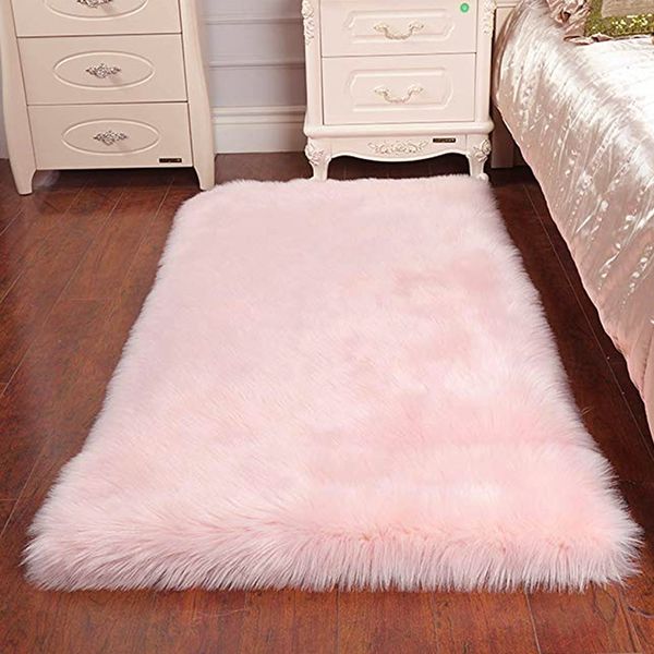 faux sheepskin rug, soft fur area rugs anti-skid carpet for living room bedroom sofa floor rugs (light pink, 31.50x70.87 inch)
faux sheepskin rug, soft fur area rugs anti-skid carpet for living room bedroom sofa floor rugs (light pink, 31.50x70.87 inch)