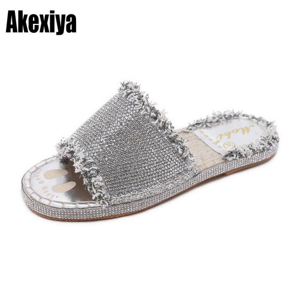 2019 summer new fisherman slippers female rhinestone flat slippers women's fashion casual slip size 35-40 f075, Black
2019 summer new fisherman slippers female rhinestone flat slippers women's fashion casual slip size 35-40 f075, Black