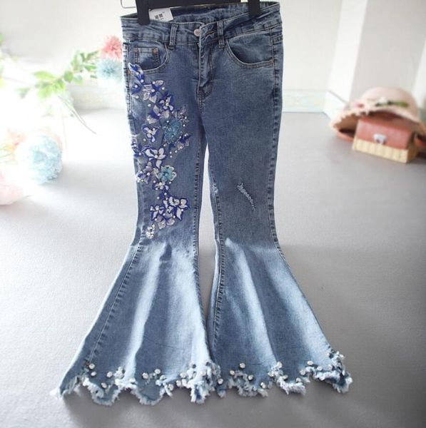 beads flower jeans women 2020 spring high waist slim denim pants ladies flower flare denim pants jeans trousers r788, Blue
beads flower jeans women 2020 spring high waist slim denim pants ladies flower flare denim pants jeans trousers r788, Blue