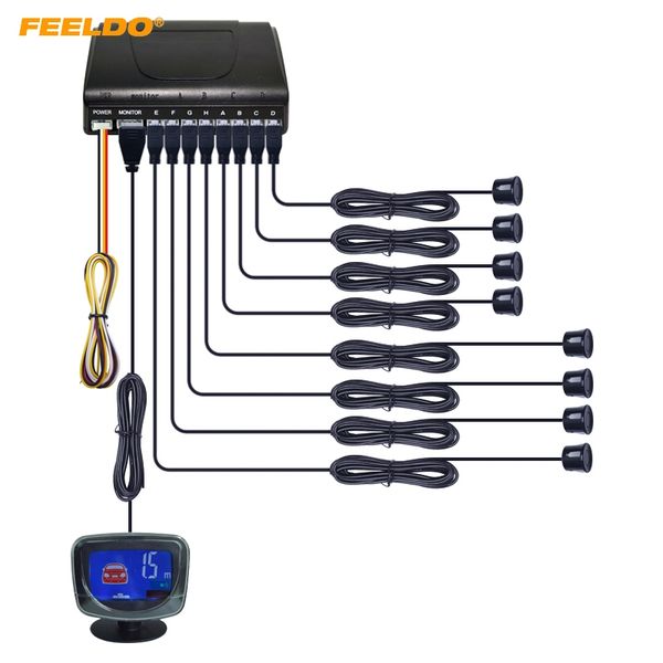 feeldo 1set bibi 8 sensors rear/front car lcd monitor display parking reverse backup radar system #2821
feeldo 1set bibi 8 sensors rear/front car lcd monitor display parking reverse backup radar system #2821
