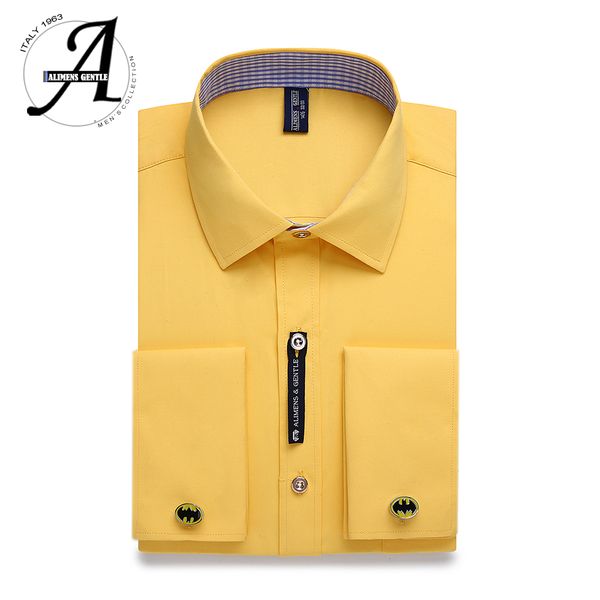 alimens & gentle mens french cuff dress shirt men long sleeve solid color striped style cufflink include 2019 fashion new, White;black
alimens & gentle mens french cuff dress shirt men long sleeve solid color striped style cufflink include 2019 fashion new, White;black