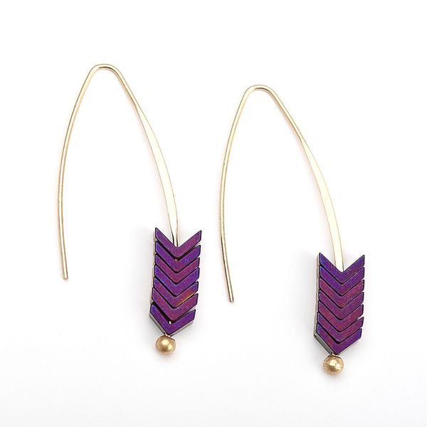 women fashion natural stone arrow hematite earrings(sub-purple)1 pair sub-violet, Golden;silver
women fashion natural stone arrow hematite earrings(sub-purple)1 pair sub-violet, Golden;silver