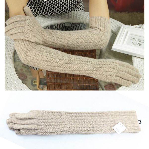 45cm long wool gloves mittens for women warm winter knitted fashion gloves black brown grey ladies elbow brand 2019 new, Blue;gray
45cm long wool gloves mittens for women warm winter knitted fashion gloves black brown grey ladies elbow brand 2019 new, Blue;gray