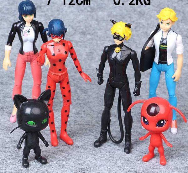 Fa hion 6pc et miraculou ladybug action figure toy adrien agre te cat pla tic doll chri tma gift kid education toy
Fa hion 6pc et miraculou ladybug action figure toy adrien agre te cat pla tic doll chri tma gift kid education toy