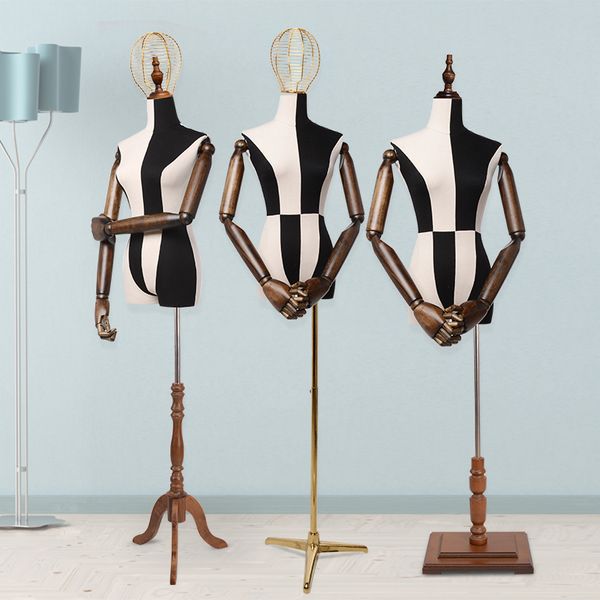 golden triangle mannequin frame black-and-white mosaic projects leading high-end half-length women's fashion shop model on sale, Khaki
golden triangle mannequin frame black-and-white mosaic projects leading high-end half-length women's fashion shop model on sale, Khaki