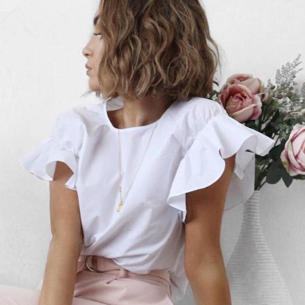 o-neck summer t shirt female butterfly sleeve ruffled shirts white tee women female summer cotton party t-shirt work female quality
o-neck summer t shirt female butterfly sleeve ruffled shirts white tee women female summer cotton party t-shirt work female quality