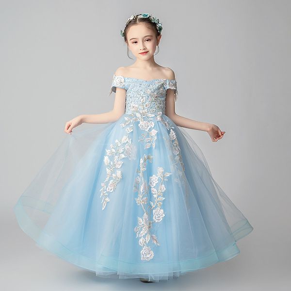 summer children girls shoulderless embroidery flowers evening party marriage piano princess costumes dress, Red;yellow
summer children girls shoulderless embroidery flowers evening party marriage piano princess costumes dress, Red;yellow