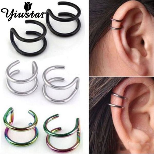 yiustar new arrival trendy punk ear clip cuff wrap earrings u shape no piercing wave ear climbers hiphop rock women men jewelry, Silver
yiustar new arrival trendy punk ear clip cuff wrap earrings u shape no piercing wave ear climbers hiphop rock women men jewelry, Silver