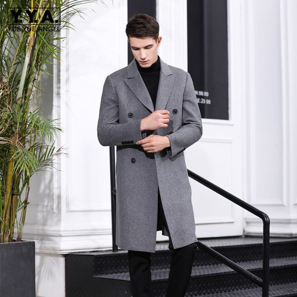 autumn winter woolen overcoat men double breasted thicken wool long coat fashion brand casual solid office male cashmere jackets, Black
autumn winter woolen overcoat men double breasted thicken wool long coat fashion brand casual solid office male cashmere jackets, Black
