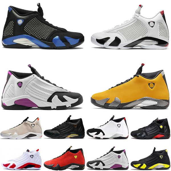 New 14 14s Candy Cane Black Toe Fusion Varsity Red Suede Men Basketball Shoes Last Shot Thunder Black Yellow DMP Sneakers size 40-47
New 14 14s Candy Cane Black Toe Fusion Varsity Red Suede Men Basketball Shoes Last Shot Thunder Black Yellow DMP Sneakers size 40-47