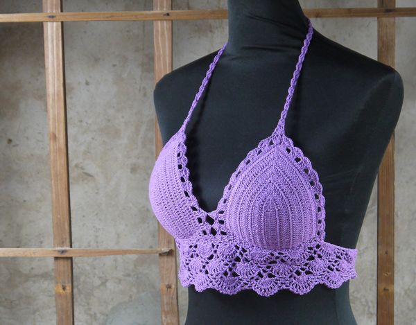 handmade crochet beach waichuan type bikini bra halter push up bikini, crochet crop purple, White;black
handmade crochet beach waichuan type bikini bra halter push up bikini, crochet crop purple, White;black