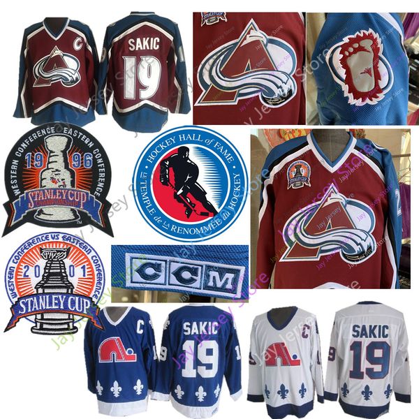 Joe Sakic Jersey 1996 2001 Stanley Cup 2012 Hall Of Fame Colorado Avalanche Quebec Nordiques Ice Hockey Jerseys 
Joe Sakic Jersey 1996 2001 Stanley Cup 2012 Hall Of Fame Colorado Avalanche Quebec Nordiques Ice Hockey Jerseys