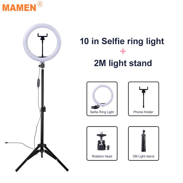 mamen selfie ring light 26cm video dimmable led pgraphy lighting 10 inch lamp studio for youtube beauty with phone holder
mamen selfie ring light 26cm video dimmable led pgraphy lighting 10 inch lamp studio for youtube beauty with phone holder