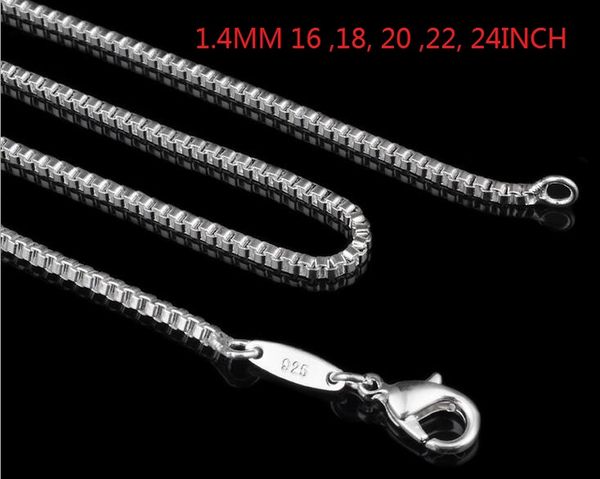 1.4mm solid .925 italian sterling silver square link venetian necklace box chain 16 18 20 22 24 inch fashion jewelry k5390
1.4mm solid .925 italian sterling silver square link venetian necklace box chain 16 18 20 22 24 inch fashion jewelry k5390