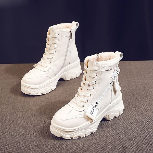 white shoes winter warm sneakers for women snow boots velvet fur winter female ankle boots platform causal shoes, Black
white shoes winter warm sneakers for women snow boots velvet fur winter female ankle boots platform causal shoes, Black