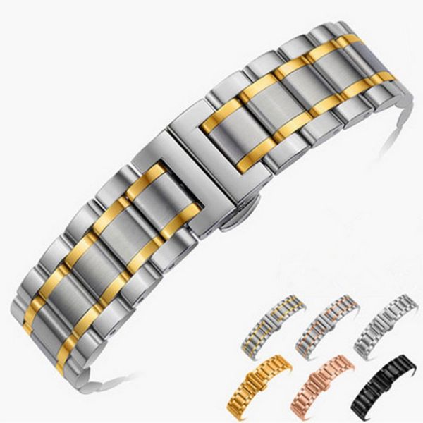 14mm 16mm 18mm 20mm 22mm 24mm stainless steel watch band strap bracelet watchband wristband butterfly black silver rose gold, Black;brown
14mm 16mm 18mm 20mm 22mm 24mm stainless steel watch band strap bracelet watchband wristband butterfly black silver rose gold, Black;brown