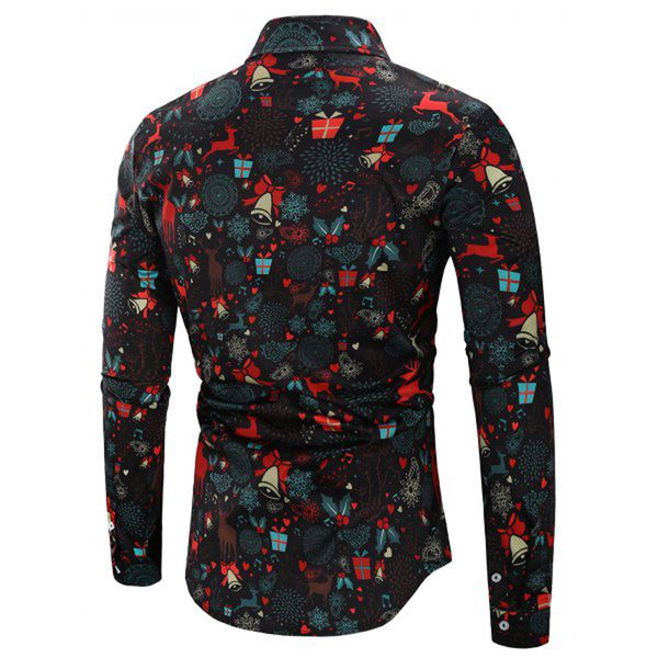 men casual christmas theme button up long sleeve turn-down collar shirt blouse camisas hombre 2019 new #o, White;black
men casual christmas theme button up long sleeve turn-down collar shirt blouse camisas hombre 2019 new #o, White;black