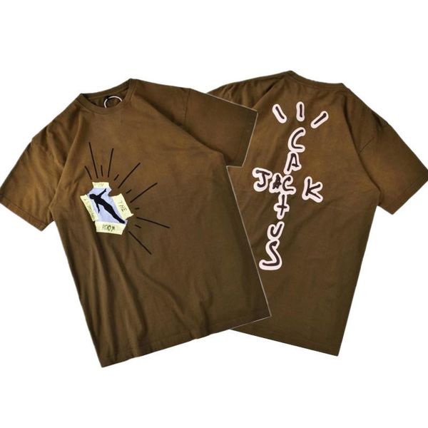 mens designer t shirts fashion brand travis scott cactus jack highest in the room washed high street short sleeve casual shirts, White;black
mens designer t shirts fashion brand travis scott cactus jack highest in the room washed high street short sleeve casual shirts, White;black