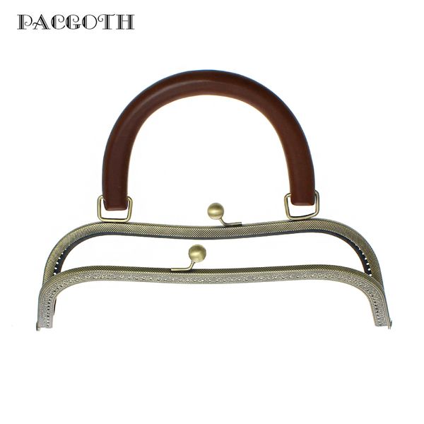 pacgoth iron alloy kiss clasp lock purse frame arch antique bronze coffee wood handle 26cm x18.5cm, open size: 27x26cm, 1 pc, Black
pacgoth iron alloy kiss clasp lock purse frame arch antique bronze coffee wood handle 26cm x18.5cm, open size: 27x26cm, 1 pc, Black